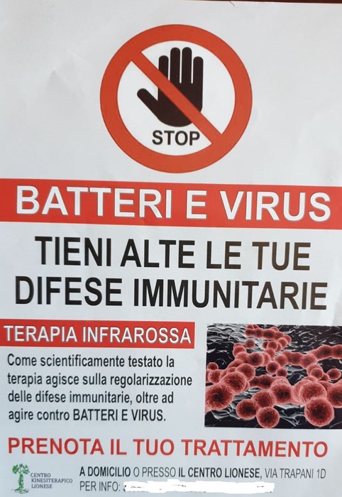 Coronavirus: terapia a infrarossi, scoperta truffa a Palermo