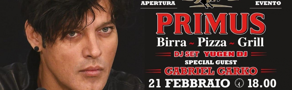 GABRIEL GARKO PER LA NUOVA APERTURA DEL “PRIMUS” A RENDE